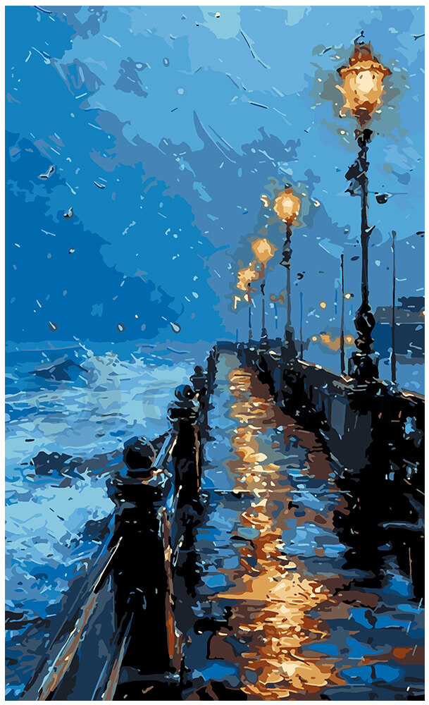 The Mystery of the Rainy Evening: Promenade by the Seaside