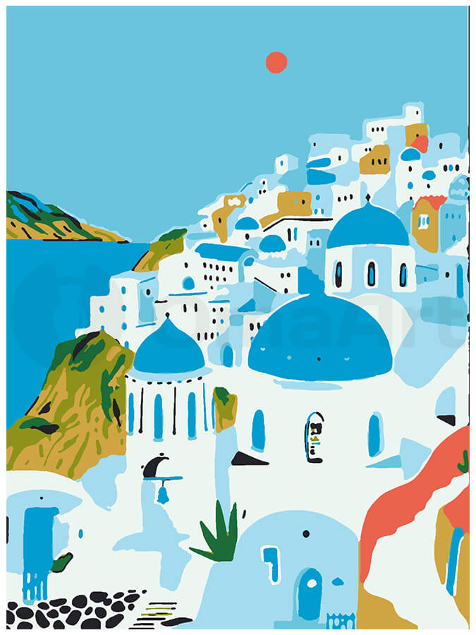 Enchanting Santorini: Shores of the Aegean Sea