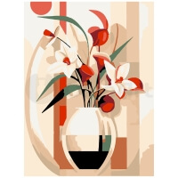 Charm of Lilies: Still Life Number Painting