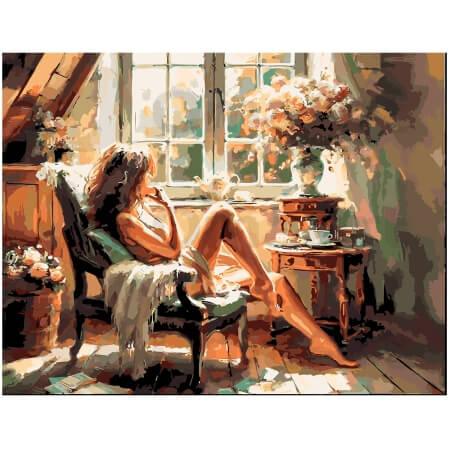Early morning in the room