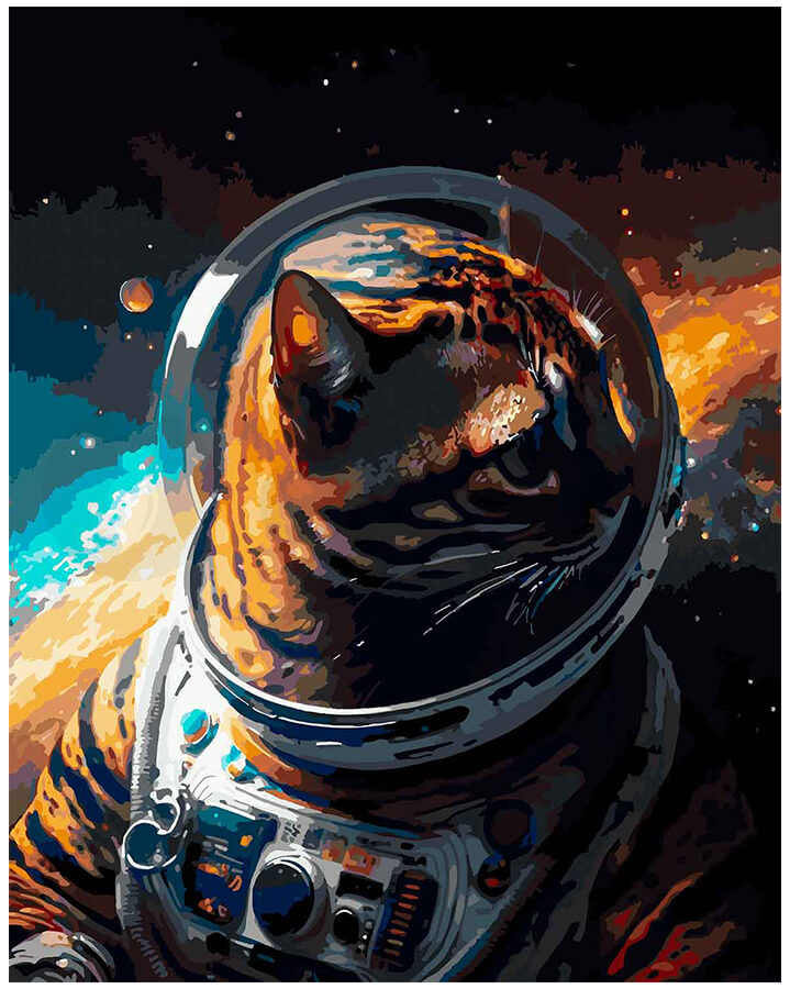 Cat in a spacesuit